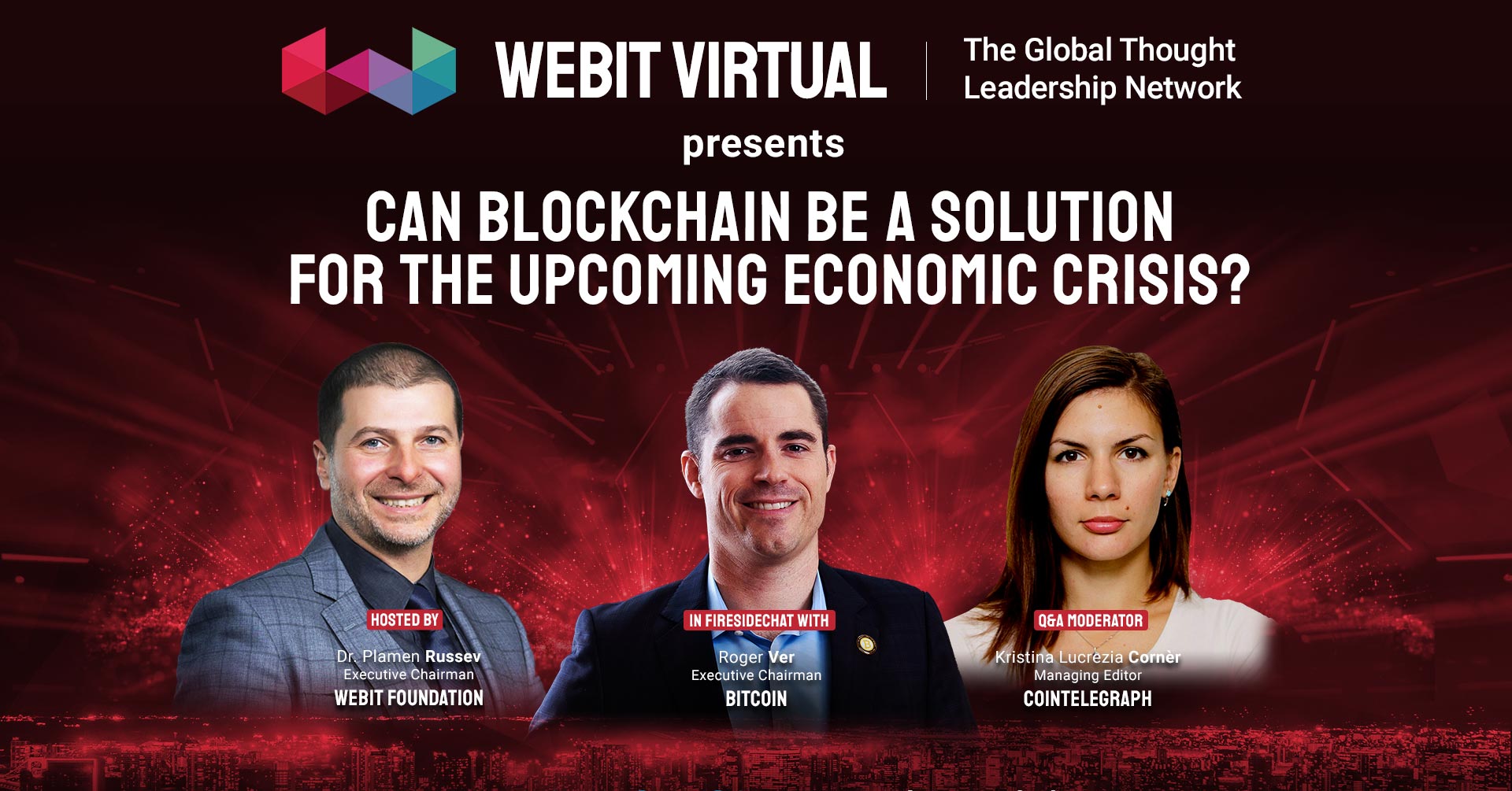 Can Blockchain be a solution for the upcoming economic crisis? (Wednesday,  29 April) | Webit Virtual